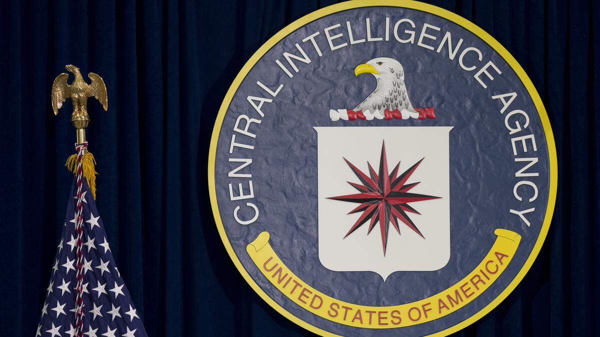 The seal of the Central Intelligence Agency at CIA headquarters in Langley, Va.