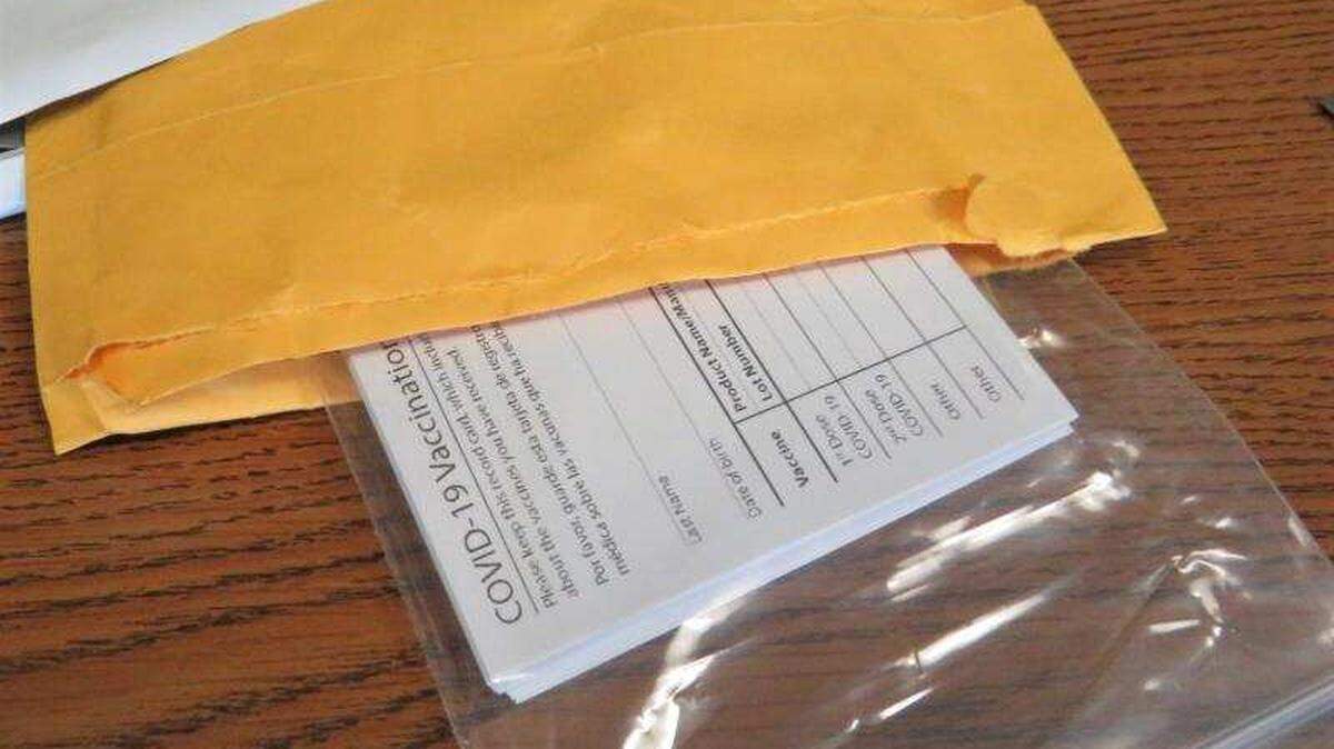 More than 3,000 counterfeit COVID-19 vaccinate cards were seized in Anchorage, Alaska, in a shipment from China, U.S. Customs and Border Protection said.