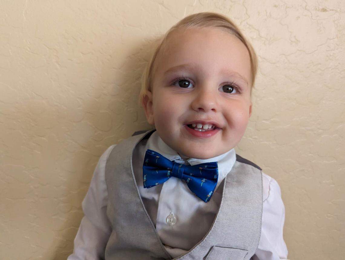 Luke first swallowed the battery sometime after his first birthday in June.