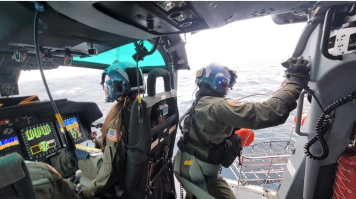 The rescue was largely attributed to the men’s use of their emergency position indicating radio beacon, the release says.