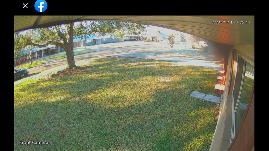 A lawyer set fire to his ex’s Louisiana home while wearing an ankle monitor, the woman said on social media.