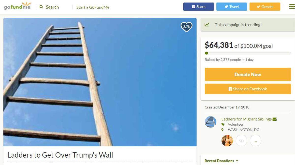 Here’s one U.S. Army veteran’s response to the GoFundMe campaign to fund Donald Trump’s border wall.