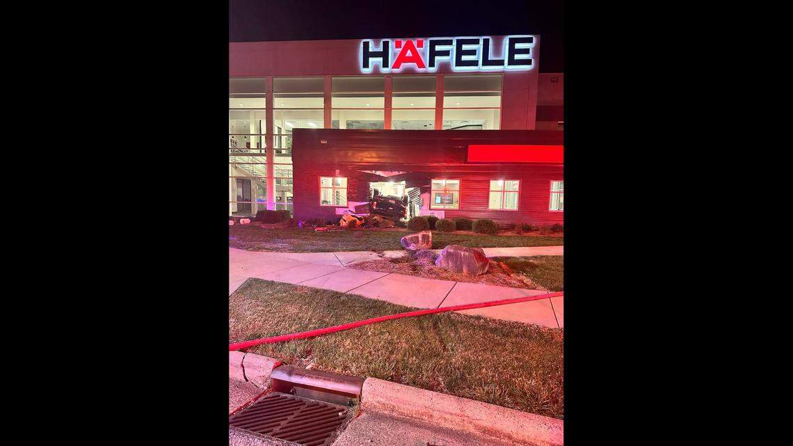 A man died when the truck he was driving crashed through the wall of a business, according to North Carolina police.