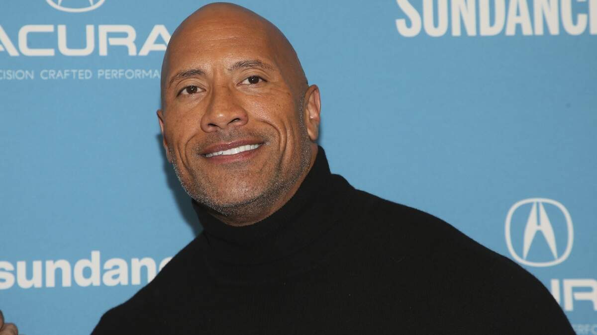 Cast member and producer Dwayne Johnson poses at the premiere of the film “Fighting With My Family” during the 2019 Sundance Film Festival, Monday, Jan. 28, 2019, in Park City, Utah. (Photo by Danny Moloshok/Invision/AP)