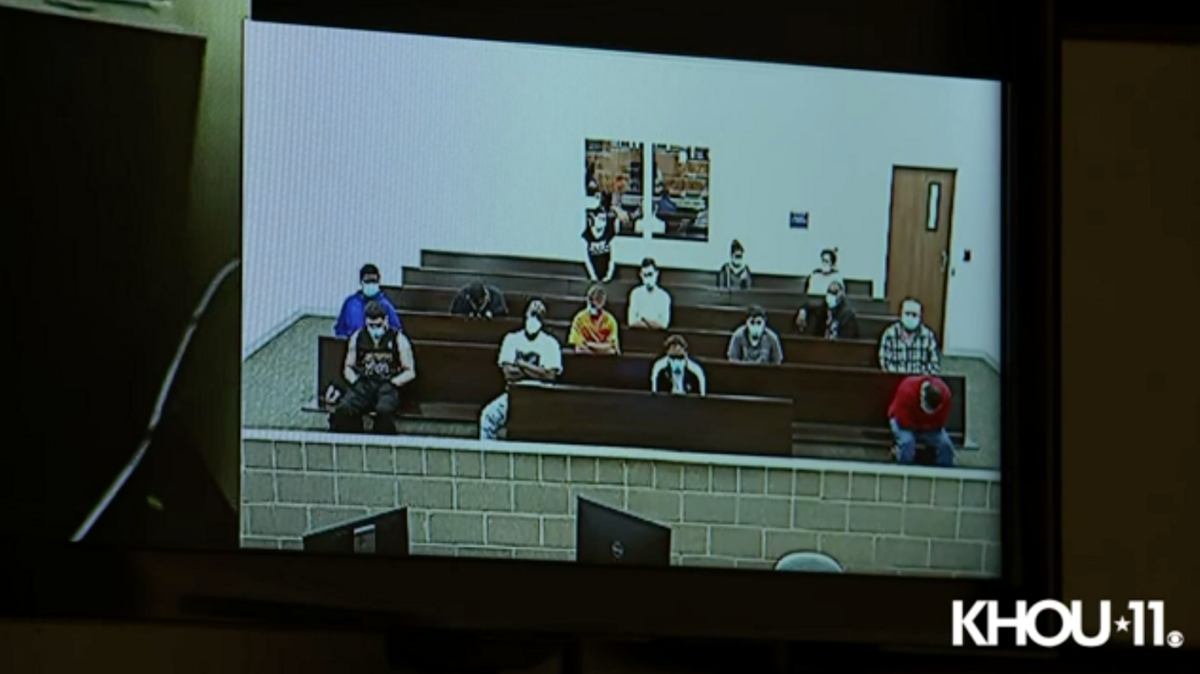 Houston, Texas, mom Ashley Marks was charged with capital murder in the death of her son, Jason, police say. Screengrab from KHOU.