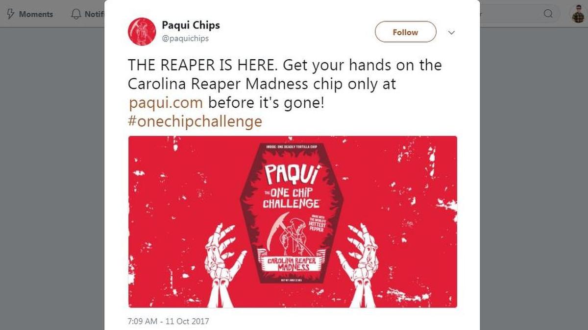 Paqui claims to have created the hottest chip in the world.