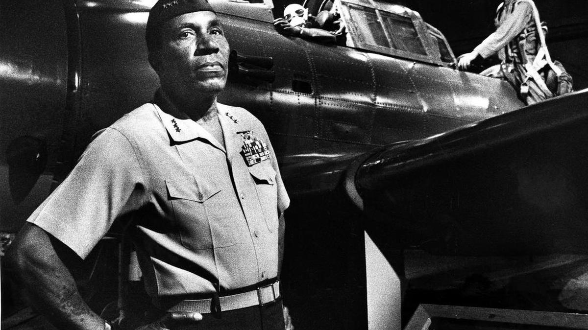 
Frank E. Petersen Jr., the first black general in the U.S. Marines, has died at 83; he distinguished himself as an aviator in Korea and Vietnam and was promoted to general in 1979.
