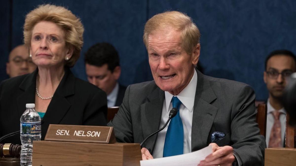 Florida Sen. Bill Nelson, seen here in Congress this week, met with Twitter executives Thursday to press them on what they are doing to prevent disinformation in social media.
