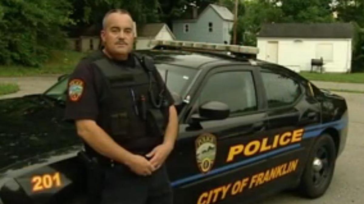 Officer Steve Dunham found a 7-year-old boy who was trying to sell his toy to buy food in Franklin, Ohio.