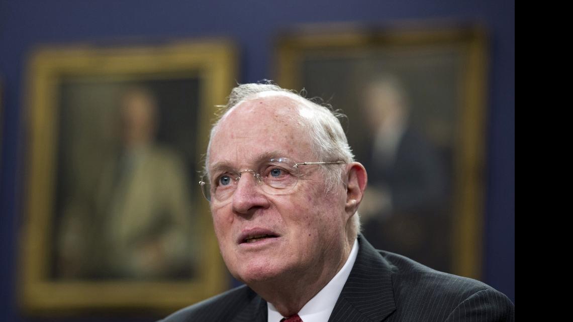 
In this March 23, 2015 file photo, Supreme Court Associate Justice Anthony Kennedy testifies on Capitol Hill in Washington. The Irish Catholic boy who came of age in Sacramento after World War II is an unlikely candidate to be the author of the Supreme Court’s major gay rights rulings. But those who have known Justice Anthony Kennedy for decades and scholars who have studied his work said he has long stressed the importance of valuing people as individuals. And he seems likely also to have been influenced in this regard by a pillar of the Sacramento legal community, a closeted gay man who hired Kennedy as a law school instructor and testified on his behalf at his high court confirmation hearings in Washington. 
