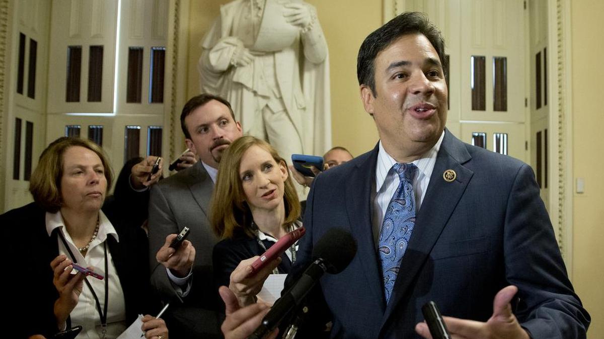 Freedom Caucus member Rep. Raul Labrador, R-Idaho, on Capitol Hill in Washington. Wednesday, he was a featured speaker at Heritage Action’s annual conservative policy summit.