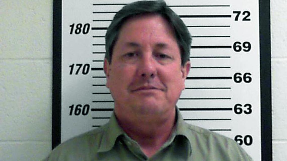 This Feb. 23, 2016, booking file photo released by the Davis County, Utah Jail shows Lyle Jeffs, who was supposed to be on home confinement pending trial on charges in a multimillion-dollar food stamp fraud scheme.