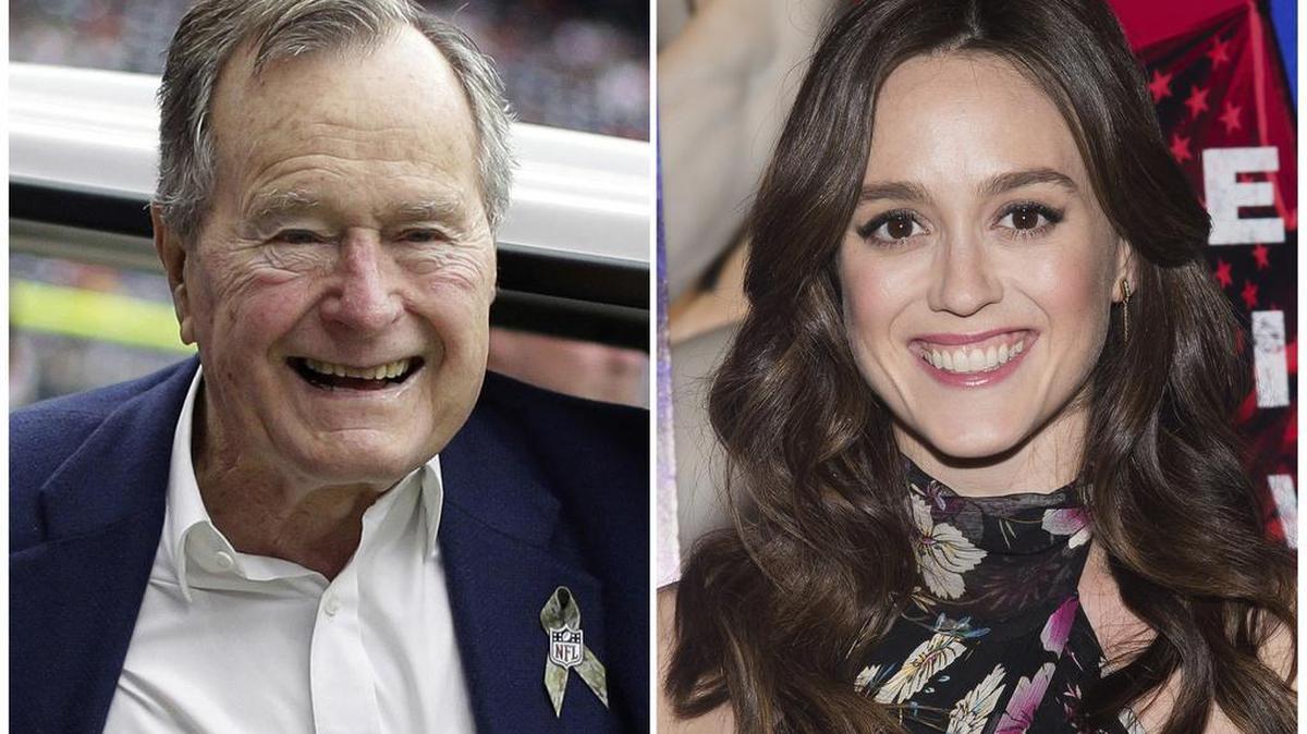 George H.W. Bush, left, was first accused by Heather Lind, right, of groping her. Now two other woman have come forward.