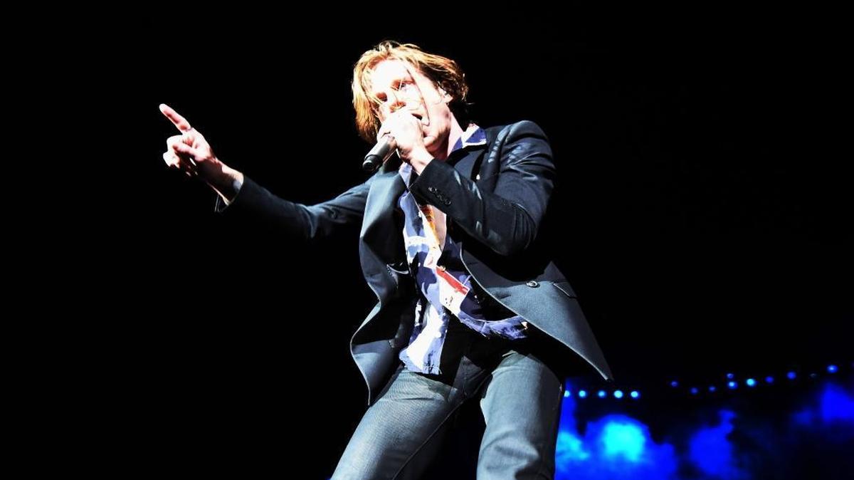 Lead Singer Matt Shultz and Cage the Elephant perform at AT&T Park in San Francisco in 2016. The band has announced a strict no-cellphones policy for its April 15 show at Sacramento’s Crest Theatre.