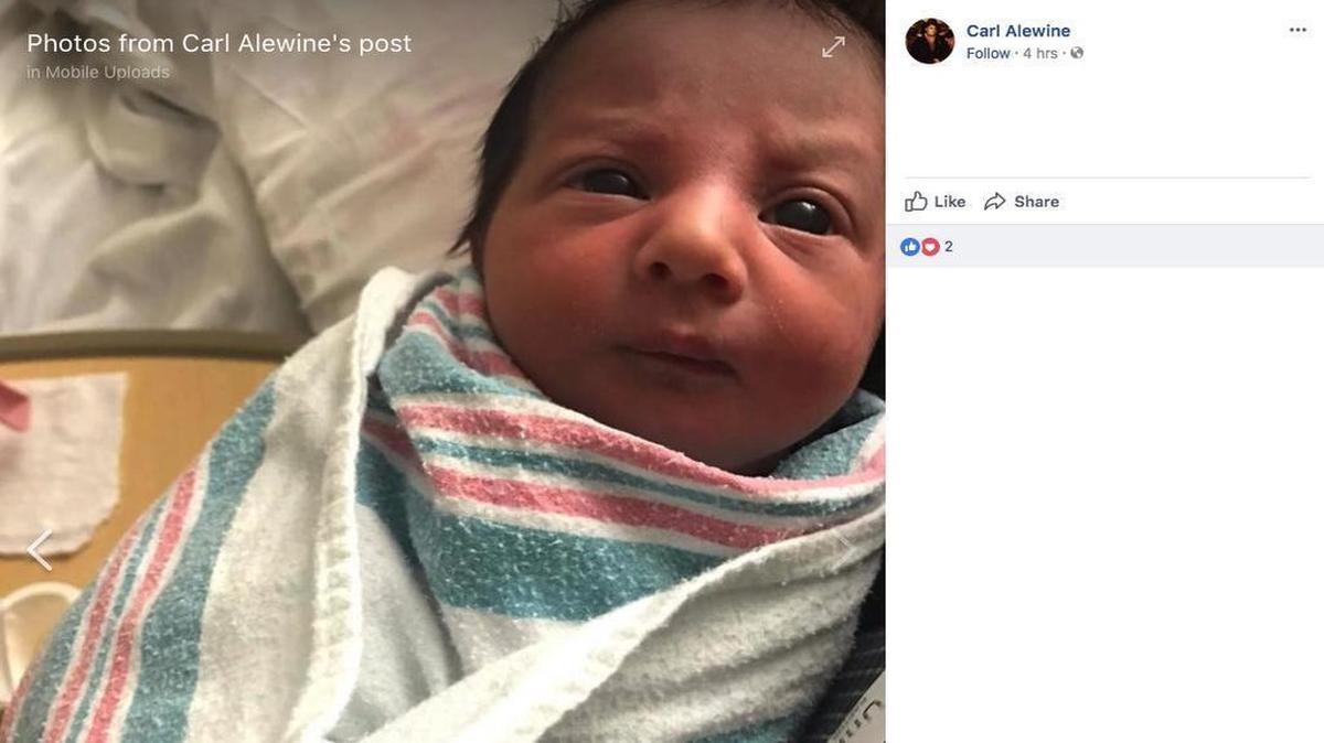 Anastasia Alewine made a spectacular entrance into the world.