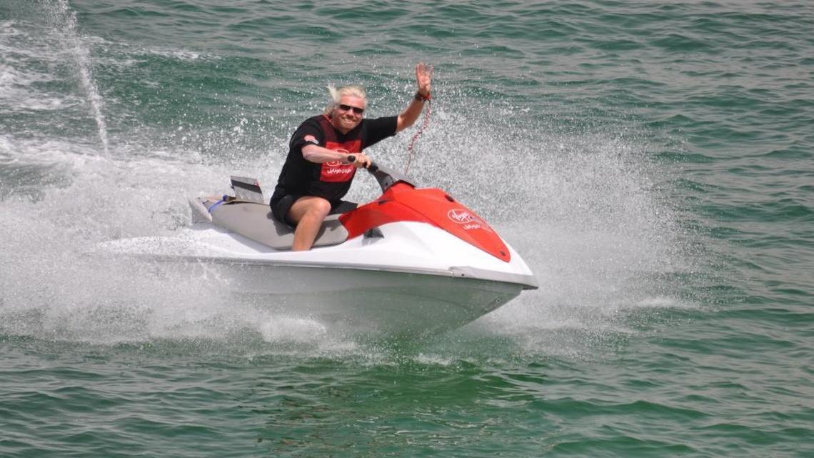 British billionaire Richard Branson rode out Irma on his Caribbean island—unharmed by looters.