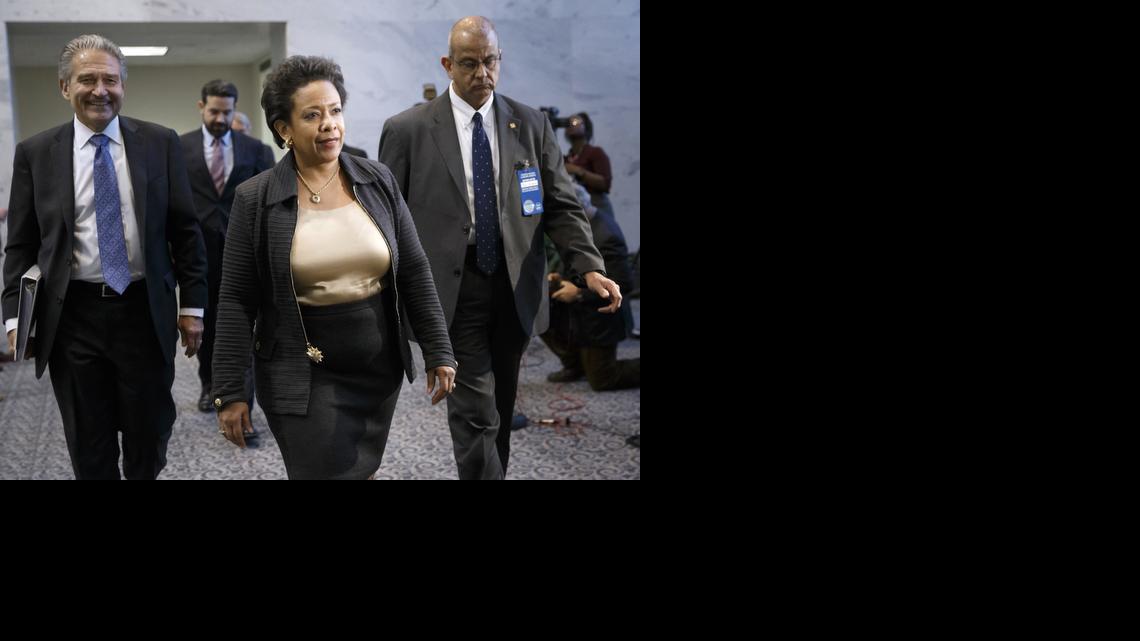 
In this Dec. 2, 2014, photo, Attorney General nominee Loretta Lynch arrives for a meeting with fellow New Yorker, Demoncratic Sen. Charles Schumer, on Capitol Hill in Washington. The first Republican-led confirmation hearing of the Obama administration is about to get under way as the Senate Judiciary Committee considers President Barack Obama’s nominee for attorney general.
