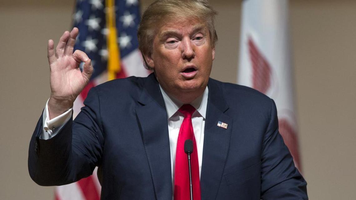 “I could stand in the middle of Fifth Avenue and shoot somebody, and I wouldn’t lose any voters, OK?” Republican presidential candidate Donald Trump told an enthusiastic audience at a Christian school, Dordt College, on Saturday, Jan. 23, 2016, in Sioux Center, Iowa. “It’s, like, incredible.”