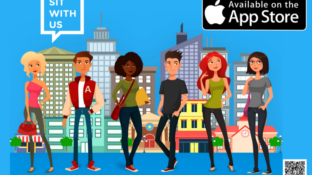 Natalie Hampton designed a “Sit With Us” smartphone application, which invites students to become ambassadors and indicate their lunches are open for other students to join.