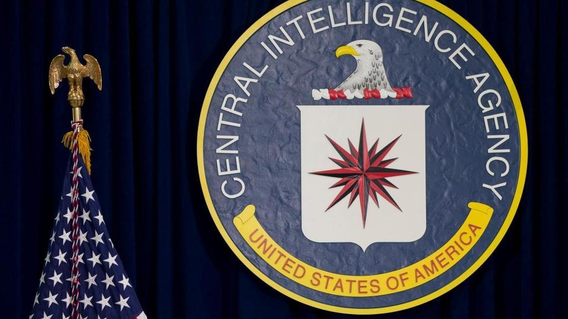The seal of the Central Intelligence Agency at CIA headquarters in Langley, Va.