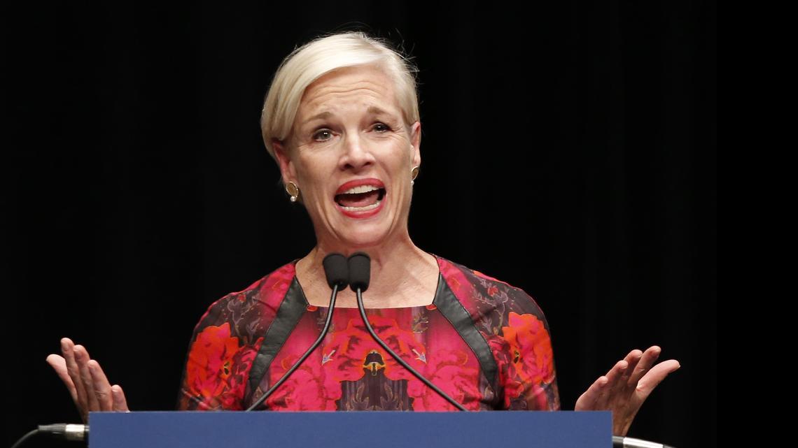 
 Cecile Richards, Planned Parenthood president, speaks in Orono, Maine, on Oct. 3.
