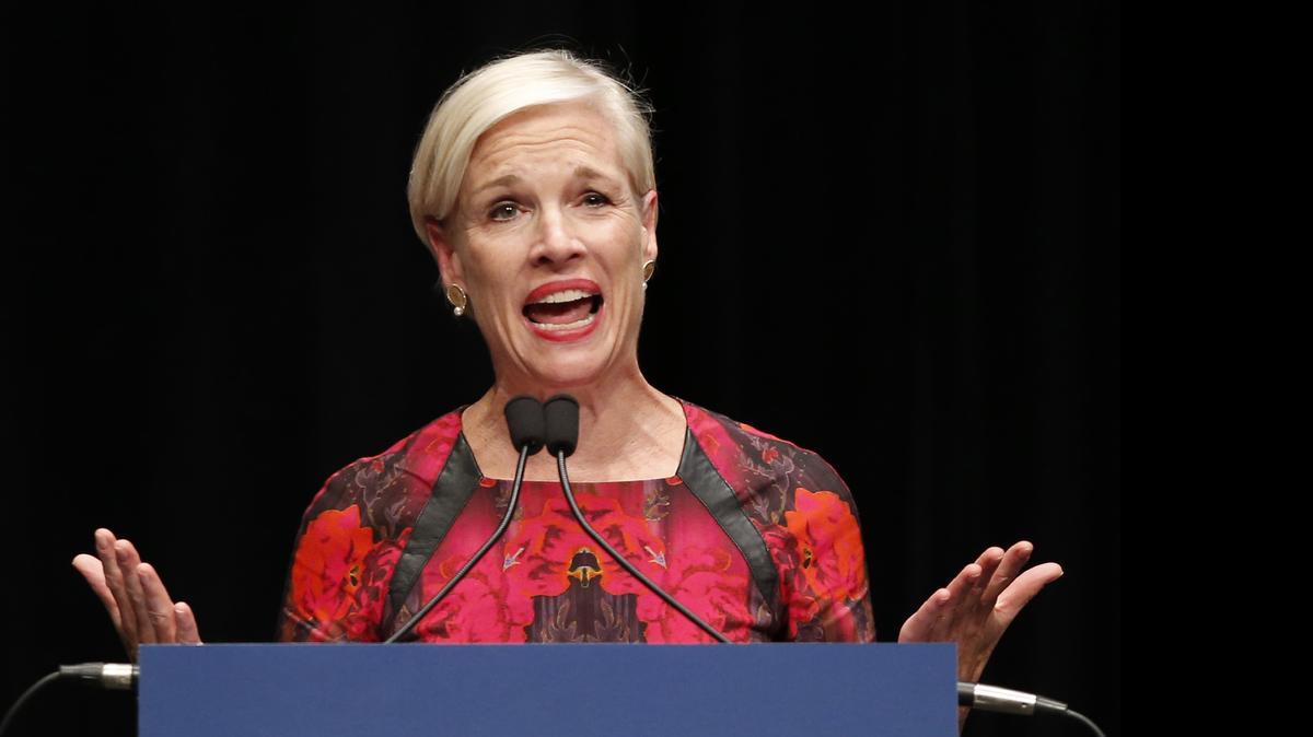 
 Cecile Richards, Planned Parenthood president, speaks in Orono, Maine, on Oct. 3.
