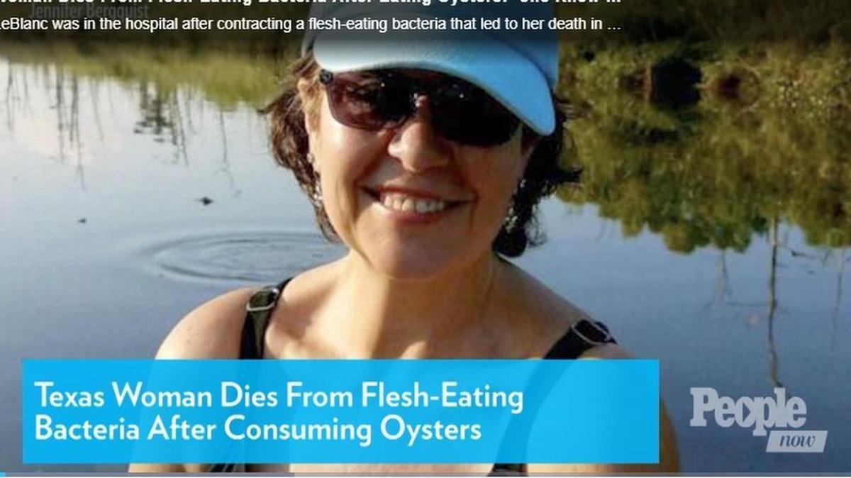 Jeanette LeBlanc, who died after eating raw oysters.