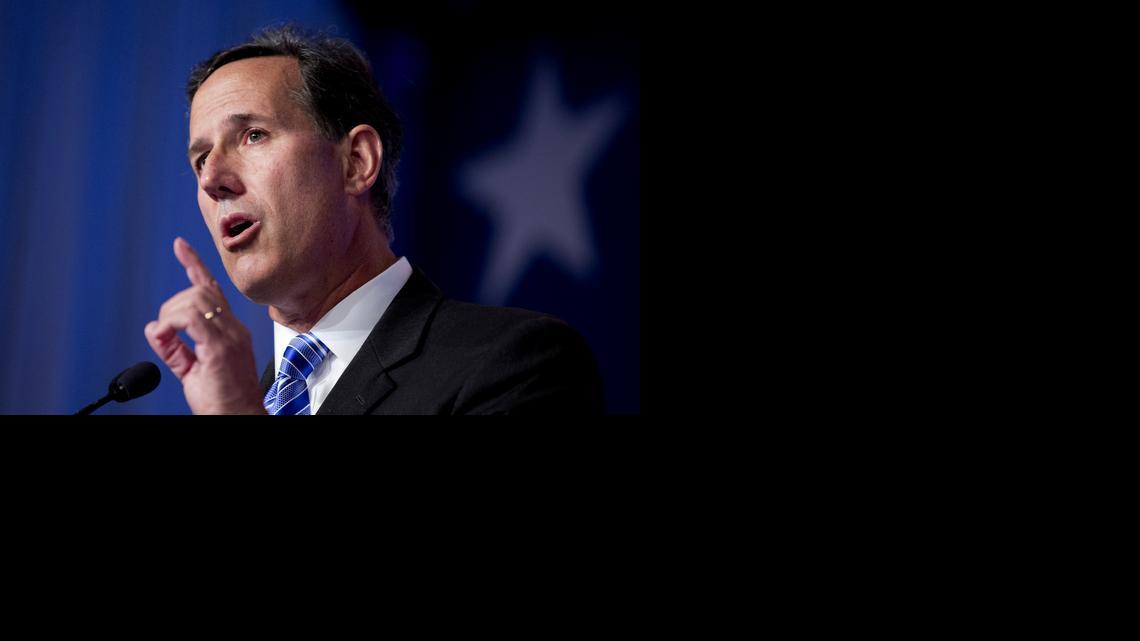 
 Former Pennsylvania Sen. Rick Santorum, pictured Sept. 26, 2014, was a Republican candidate for president in 2012.



