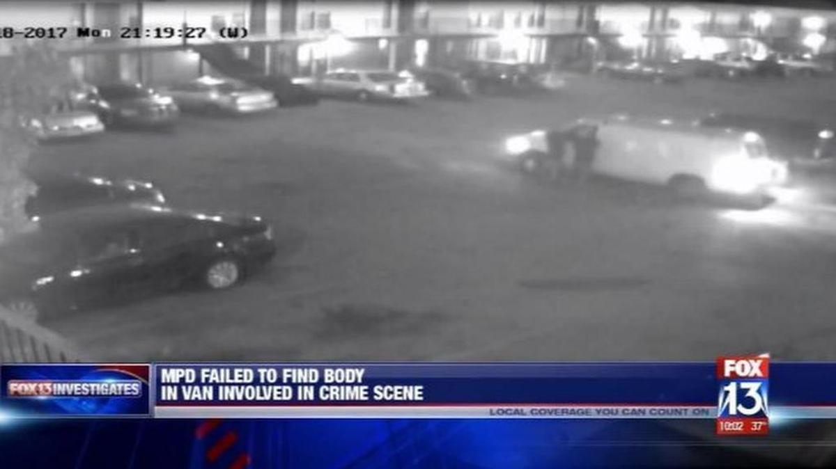 Police in Memphis, Tenn., are investigating how a corpse sat in the back of an impounded van after a Dec. 18 shooting, caught on surveillance video, until the owner claimed it Monday.