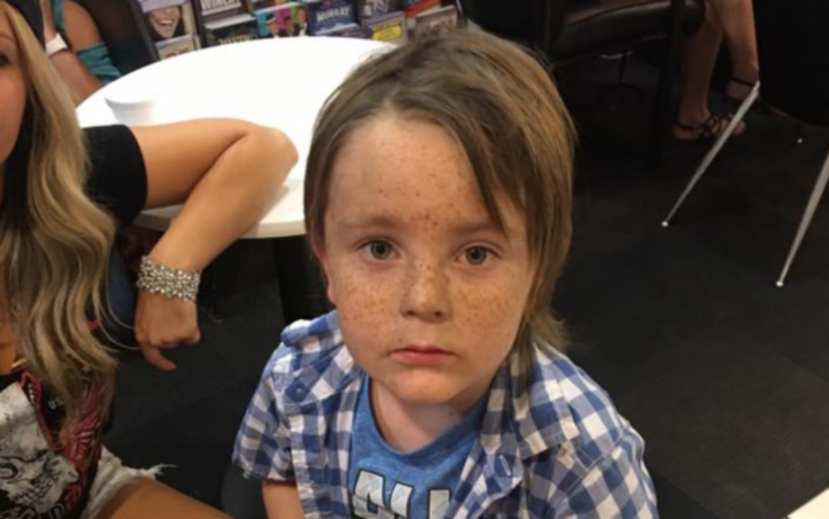 Aden Huser, 5, survived the Las Vegas shooting.