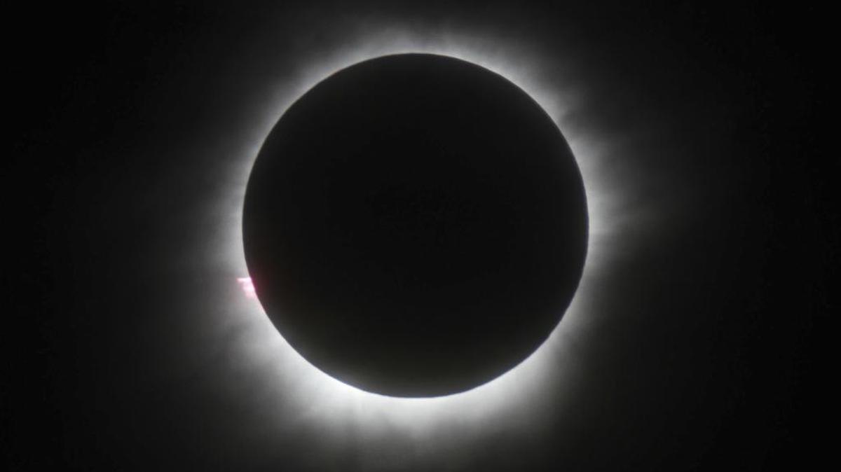 A total solar eclipse was visible on March 9, 2016, in Belitung, Indonesia. Hotel rooms already are going fast in Wyoming and other U.S. states along the path of next year’s solar eclipse. The total solar eclipse on Aug. 21, 2017, will be the first in the mainland U.S. in almost four decades.