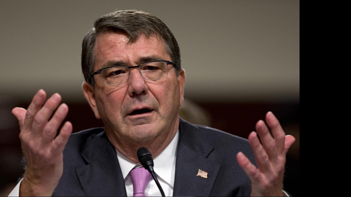 
 Defense Secretary Ash Carter testifies on Capitol Hill in Washington. The Associated Press has learned that Pentagon leaders are finalizing plans aimed at lifting the ban on transgender individuals serving in the military. Senior U.S. officials say an announcement is expected this week.

