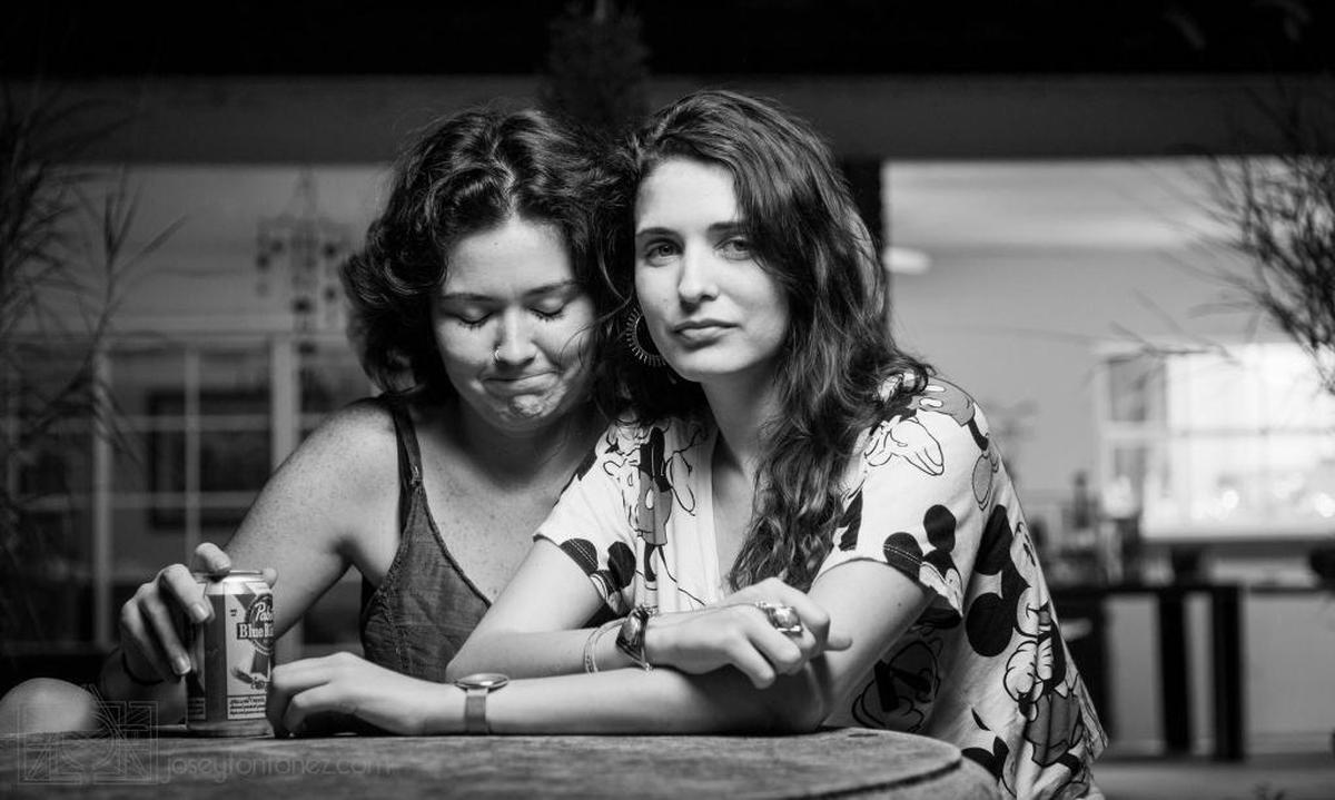 Sisters Genevieve “Jonvi” Del Sol (left) and Alexandra Noghaven (right) at their mother’s home in Little Havana in 2015.