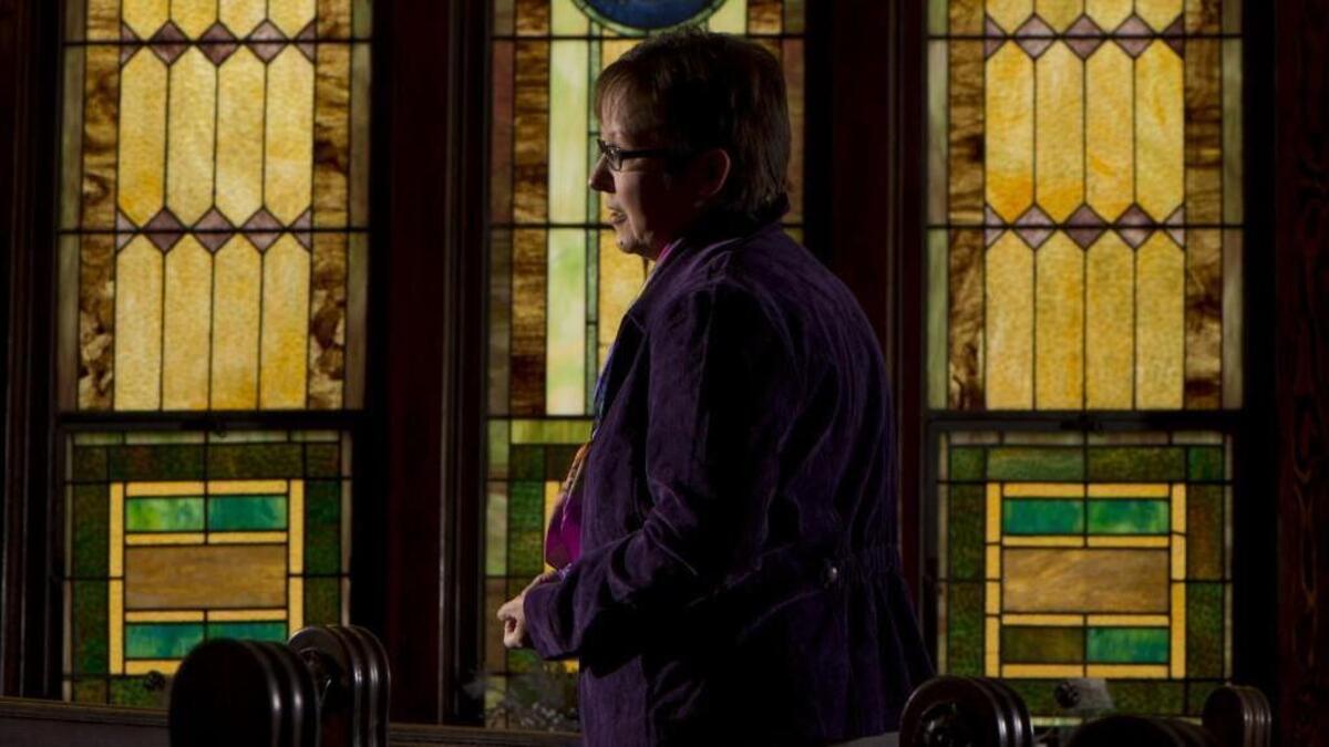 “My heart is broken, yet I trust that God will work through even this for good,” the Rev. Cynthia Meyer (shown in January) says about going on involuntary leave from her post at Edgerton United Methodist Church in Johnson County. She came out to her congregation in January. To avoid a church trial, Meyer and Methodist officials agreed that she would give up her duties at the end of the month.
