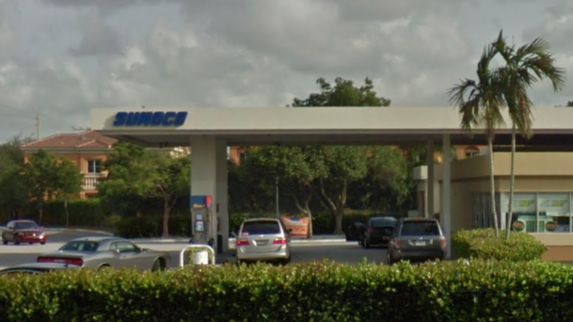 An employee of this Miramar Sunoco, located at 1700 South Douglas Road, was fired after an officer said he was refused service.