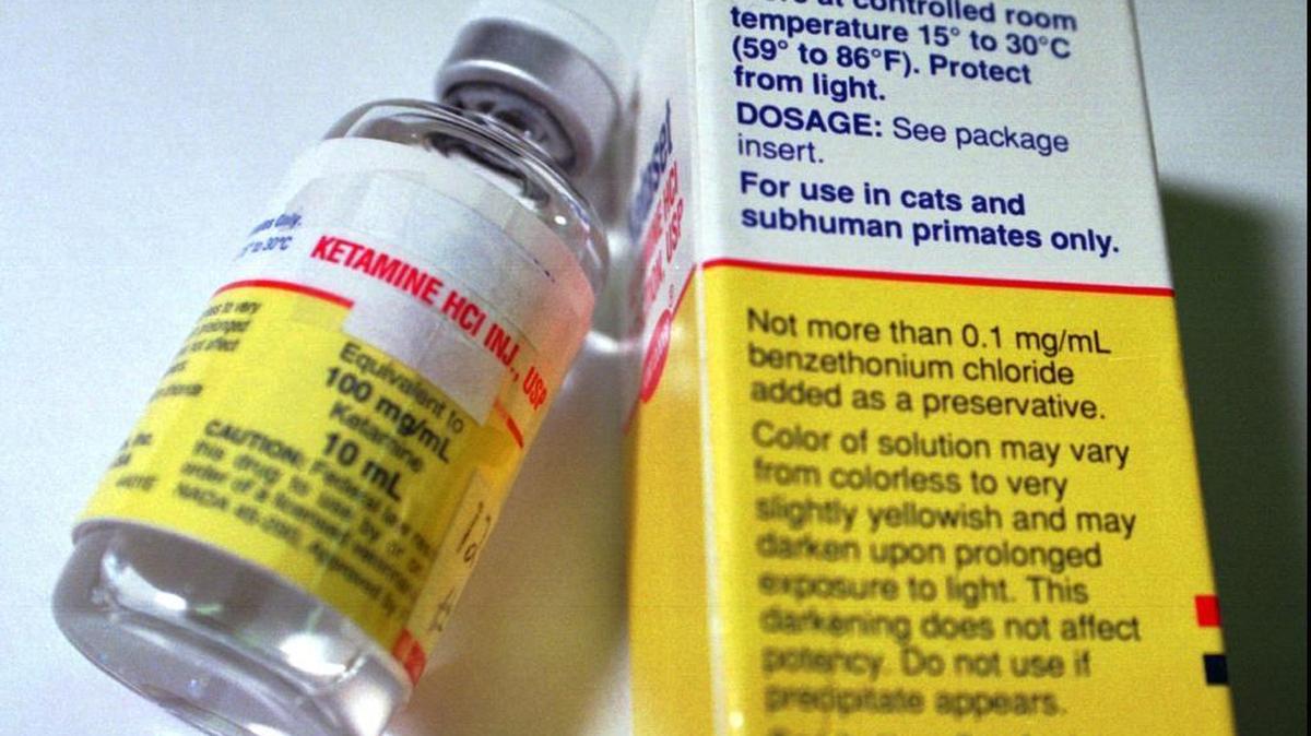 This is a vial of the animal tranquilizing drug ketamine hydrochloride, better known in the drug culture as “Special K.” Some recent studies suggest it could help fight off suicidal thoughts in depressed people.