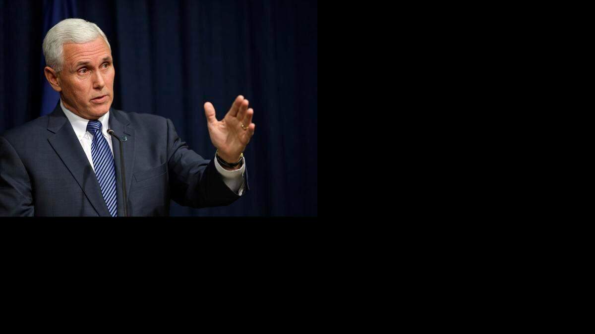 
Indiana Gov. Mike Pence said he does not believe “for a minute” that state lawmakers intended “to create a license to discriminate” with a new religious-freedom law, but he has called for clarification by the end of the week.




