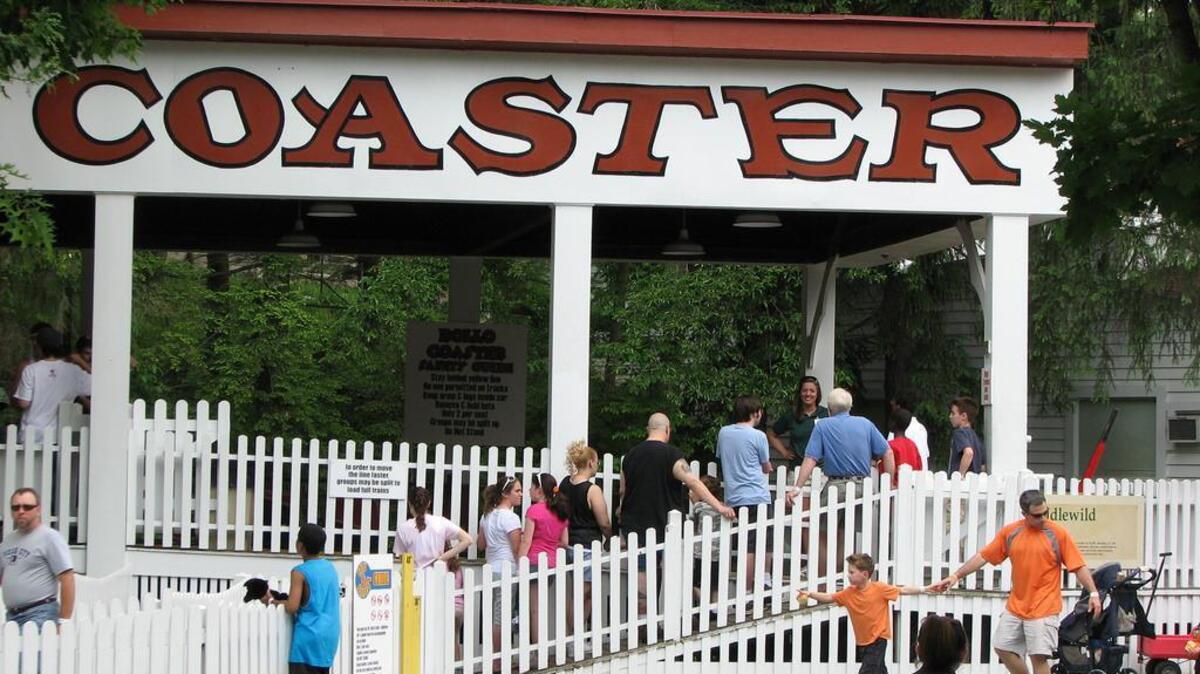 The Rollo Coaster has been in operation since 1938 and is built into the natural landscape in Pennsylvania.