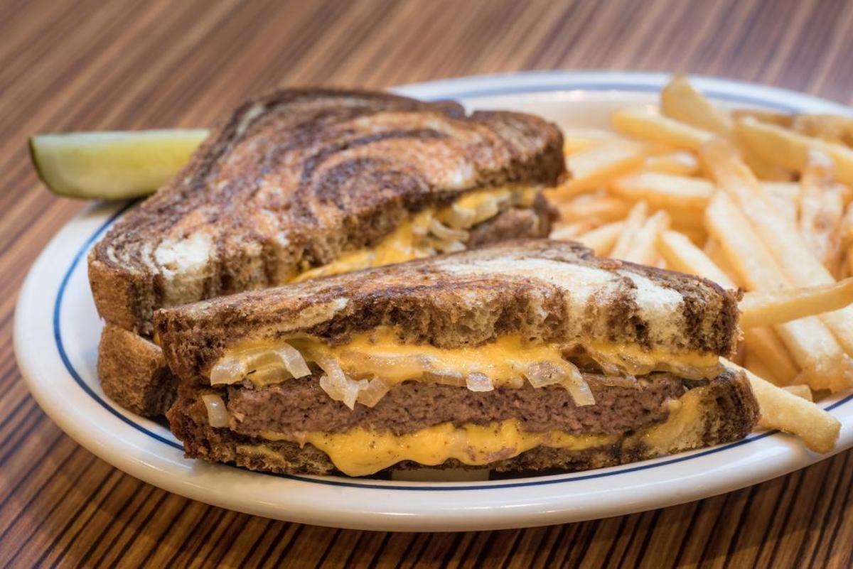 Marbled rye bread is the saving grace of a patty melt at IHOP.