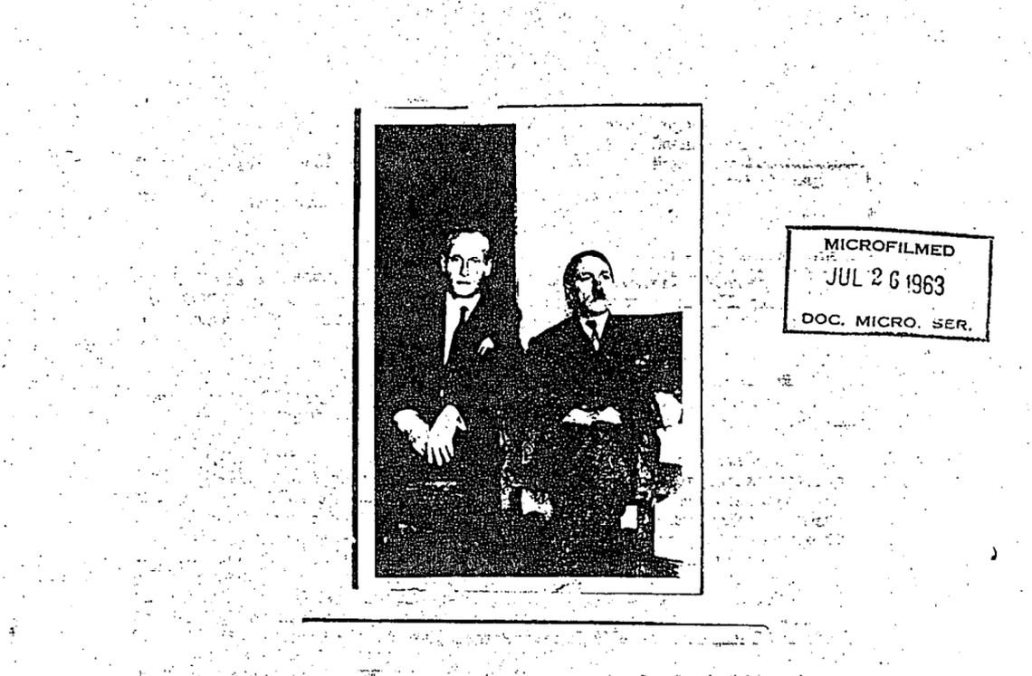 This photo was alleged to show Adolf Hitler as he was hiding in South America after World War II.