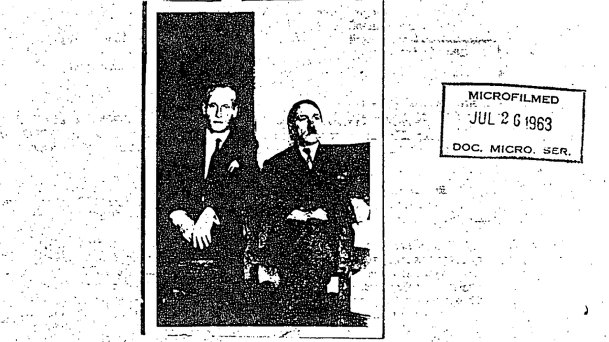 This photo was alleged to show Adolf Hitler as he was hiding in South America after World War II.