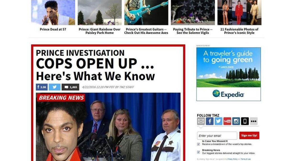TMZ.com was first to break news of Prince’s death, but despite past scoops gets little consideration from traditional media outlets.