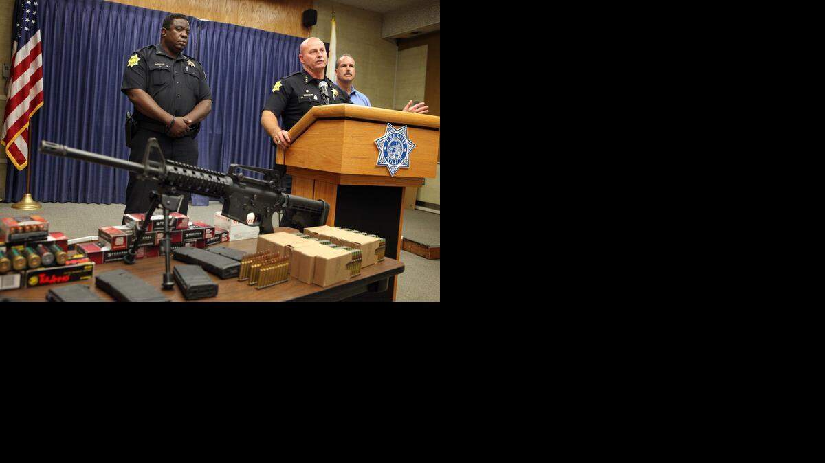 
Fresno Police Deputy Chief Keith Foster, left, stands by Chief Jerry Dyer’s side at a 2012 news conference announcing that the department had cracked a major marijuana ring. Foster and Dyer have been friends for decades. Foster’s office is close to Dyer’s at police headquarters. Reacting to Thursday’s news that Foster had been arrested on federal drug charges, Dyer said, “This also has a tremendous personal impact on me. ... I’ve considered him (Foster) to be a friend,” adding that he is going to pray for the Foster family during this difficult time. 
