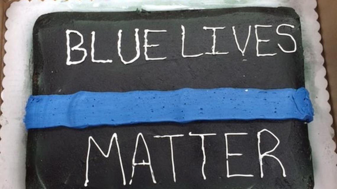 As shown in a photo posted by radio host Todd Stearns, Walmart attempted to remake the cake it had originally refused to decorate. The result “looked terrible,” the police officer’s daughter said. “It doesn’t look professional.”