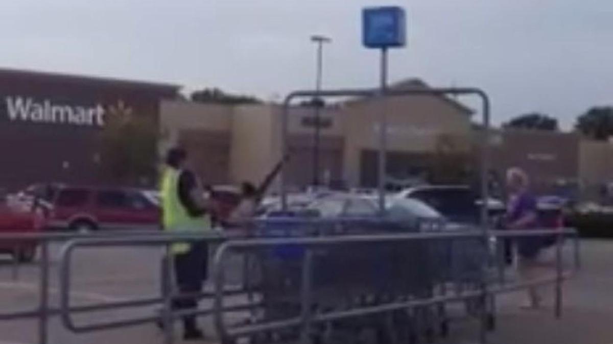 An altercation between a monkey in a diaper and a Wal-Mart worker in Ohio has gone viral after video was posted to Facebook.