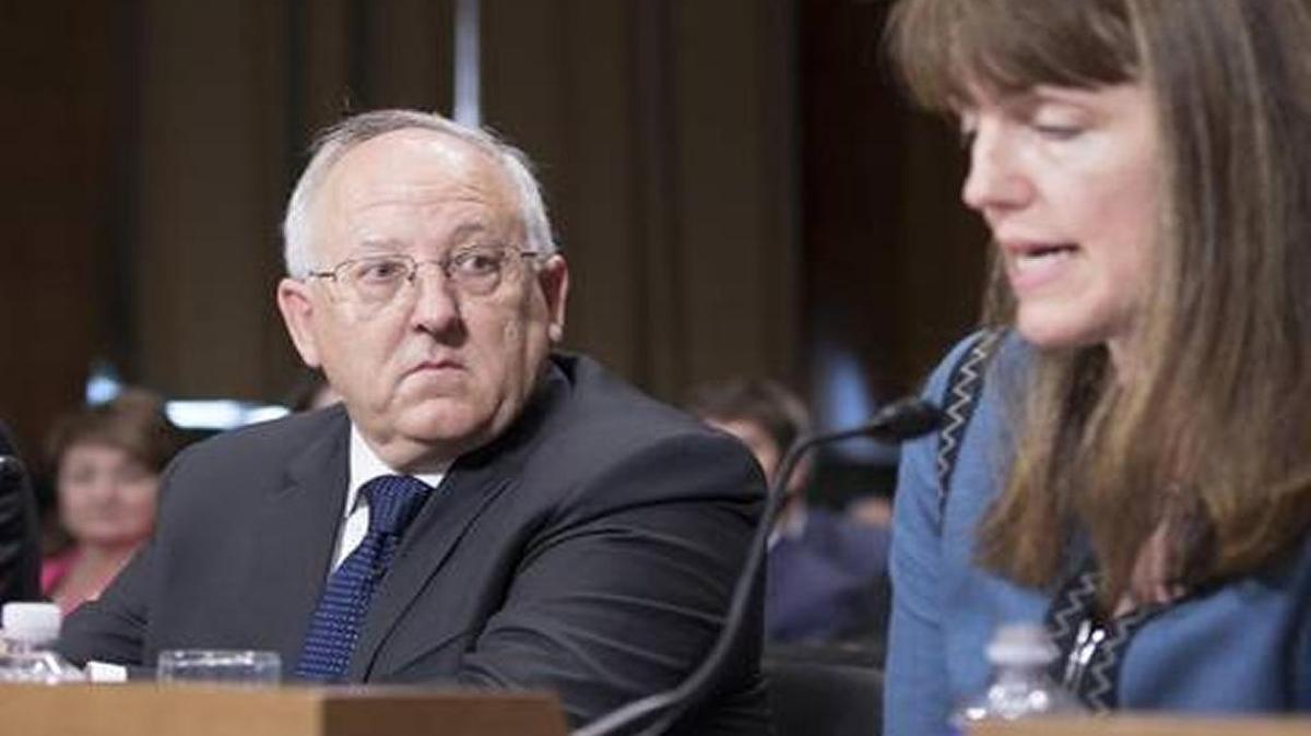 With the Senate failing to act this year, President-elect Donald Trump will decide whether to renominate David Nye, left, as Idaho’s second federal judge. Nye, nominated for the post by President Barack Obama, is shown listening to Buffalo attorney Kathleen Sweet, right, at a hearing before the Senate Judiciary Committee hearing in Washington, D.C., on June 21, 2016.