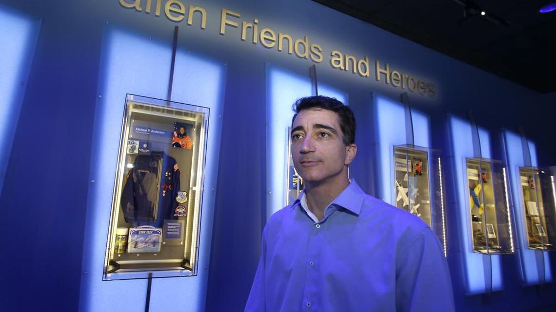 
In this Tuesday, July 21, 2015 photo, Michael Ciannilli, the NASA official who oversaw the “Forever Remembered” exhibit and memorial for the astronauts that perished on the Columbia and Challenger space shuttles, stands in the display area at the Kennedy Space Center Visitor Complex in Cape Canaveral, Fla. “Our biggest concern the whole time was doing the right thing,” Ciannilli said. “Is this the right time? Is this the right thing?”
