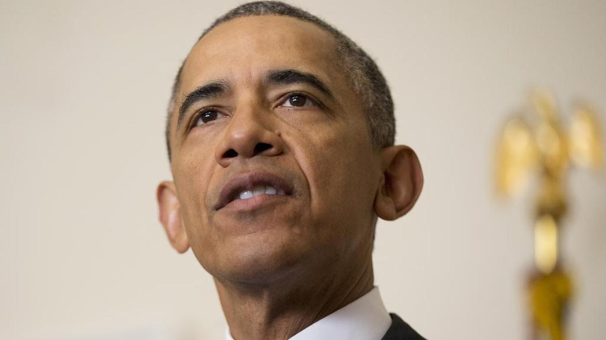 President Barack Obama speaks on the release of Americans by Iran, Sunday, Jan. 17, 2016, in the Cabinet Room of the White House in Washington.