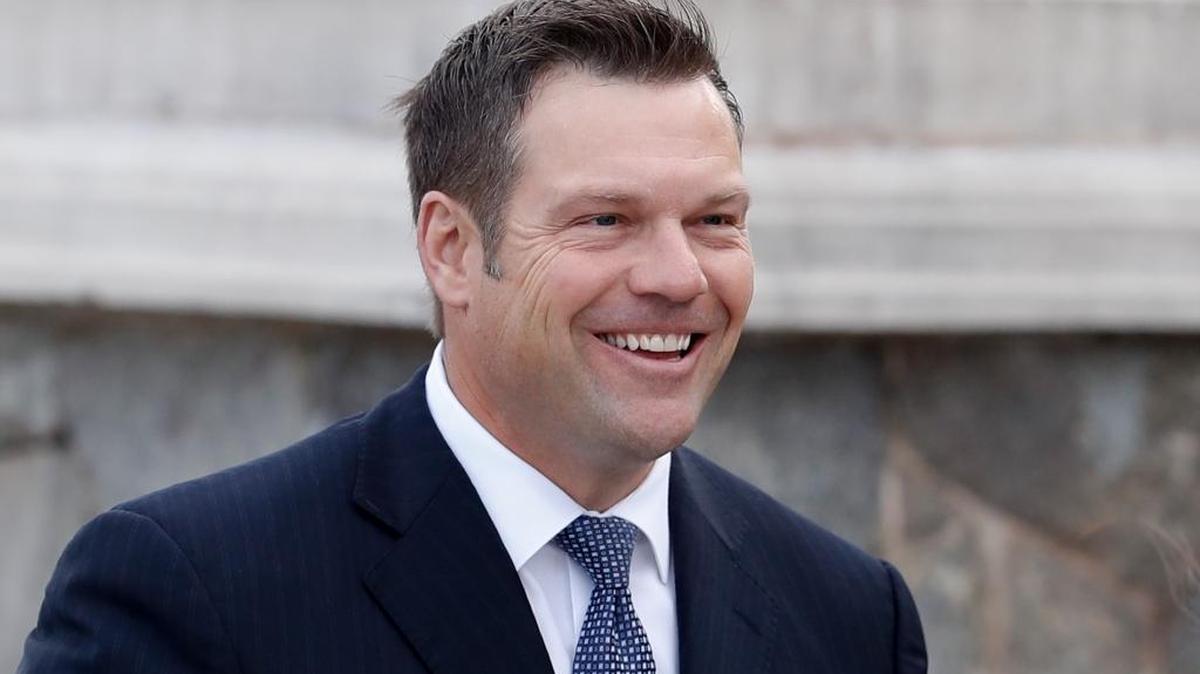 In this Nov. 20, 2016, file photo, Kansas Secretary of State Kris Kobach is seen in Bedminster, N.J. President Donald Trump is expected to sign an executive order launching a commission to review alleged voter fraud and voter suppression in the U.S. election system, three White House officials said. Kobach and Vice President Mike Pence will lead the commission, which will look at allegations of improper voting and fraudulent voter registration in states and across the nation.