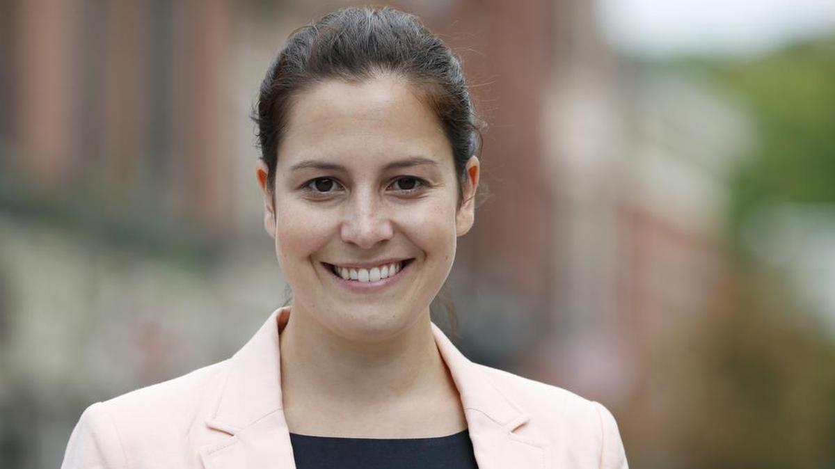 Republican Elise Stefanik poses on Wednesday, Aug. 27, 2014, in Ballston Spa, N.Y., during her campaign. Stefanik, a freshman representative, was among the millennials who testified Wednesday, Nov. 18, 2015, to a hearing of the Joint Economic Committee of Congress about the challenges facing her generation.